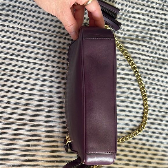 Coach Purple and Gold Crossbody Bag with Chain Strap - Picture 3 of 5